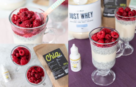 Fitness recept – Proteinski puding s chia sjemenkama i malinama