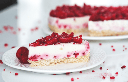 Fitness recept: Nepečeni cheesecake s malinama