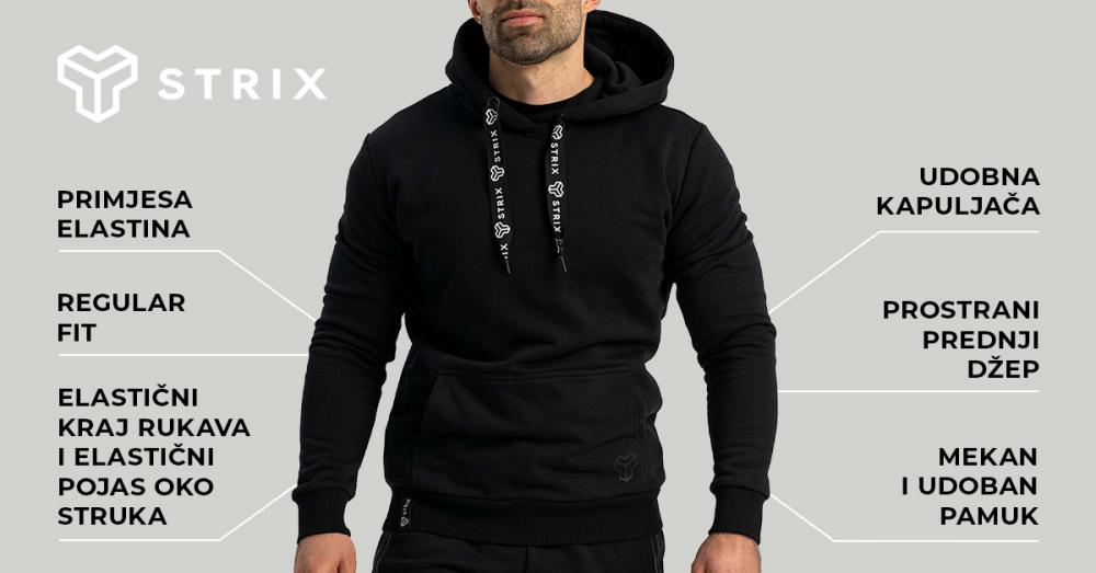 Mikina Hoodie Aster black - STRIX