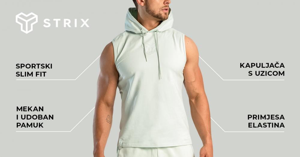 Essential Tank Top Hoodie Moon Grey - STRIX