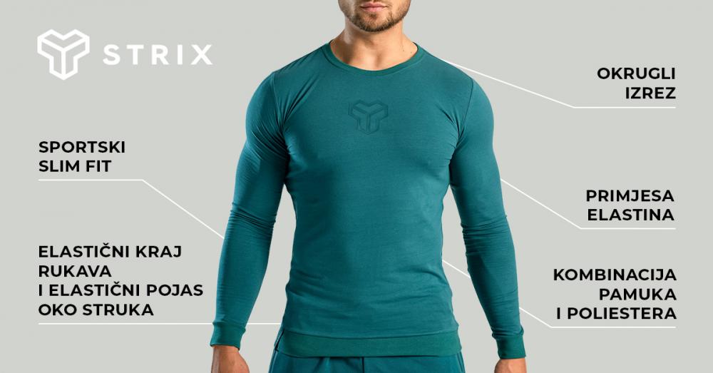 Essential Long Sleeve T-Shirt Deep Teal - STRIX