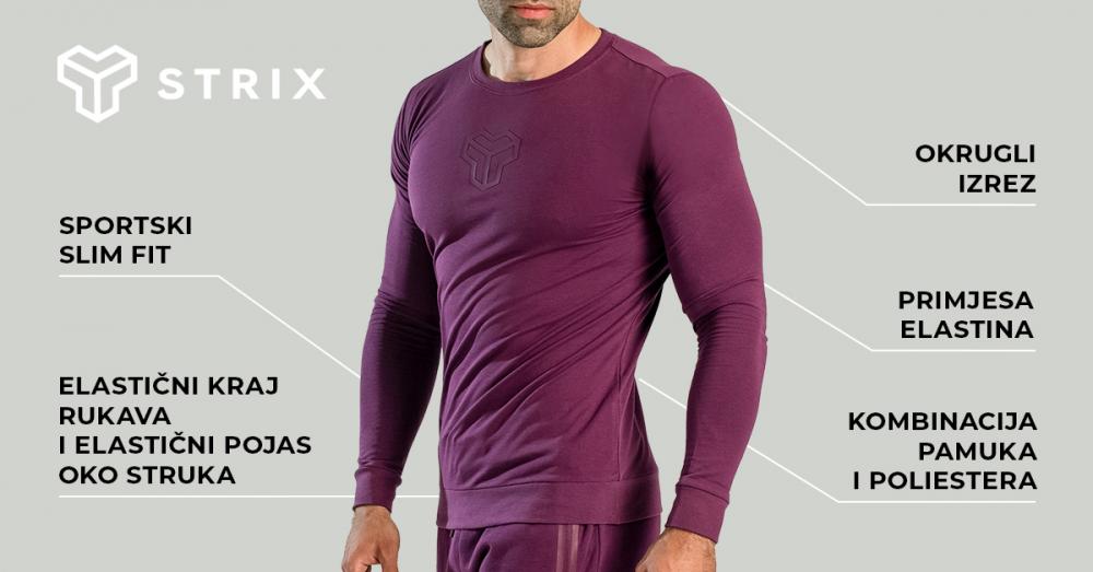 Essential Long Sleeve T-Shirt Plum - STRIX