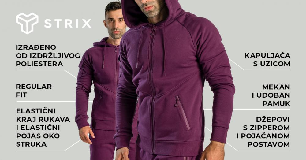 Nova Zip Up Hoodie Plum - STRIX