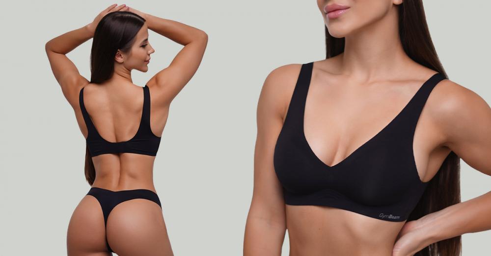 Seamless Bra Black - GymBeam