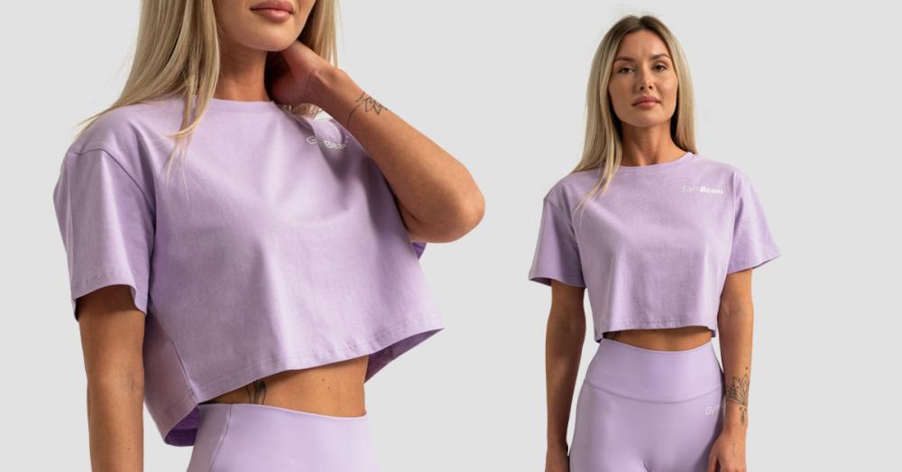 Ženski Crop Top Limitless Lavender - GymBeam