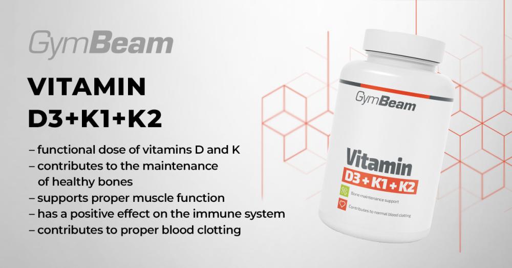 Vitamin D3+K1+K2 - GymBeam