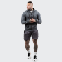 Duksa Zipper Hoodie Grey Black - GymBeam