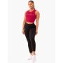 Ženski Crop Top Motion Wine Red - Ryderwear