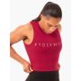 Ženski Crop Top Motion Wine Red - Ryderwear