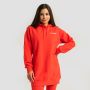 Ženska dukserica Limitless Longline Hot Red - GymBeam