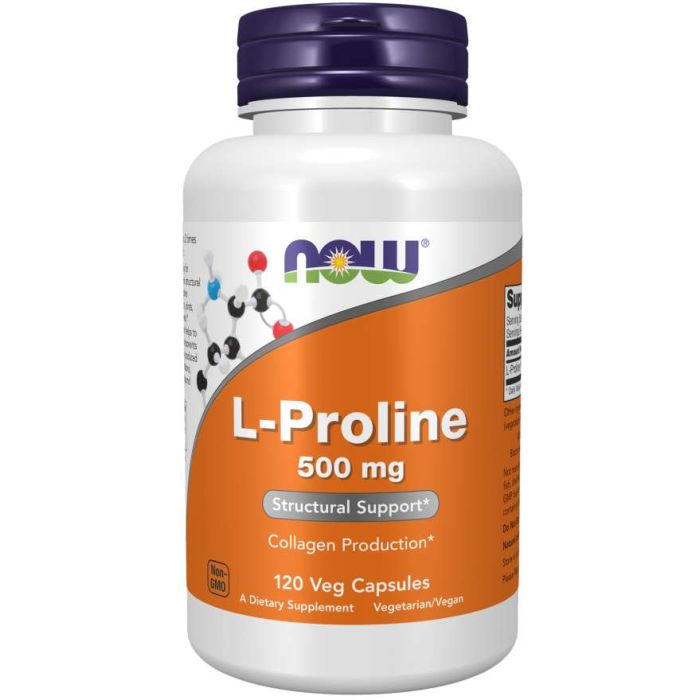 L-Prolin 500 mg - NOW Foods