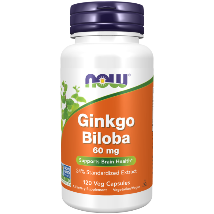 Ginkgo Biloba 60 mg - NOW Foods