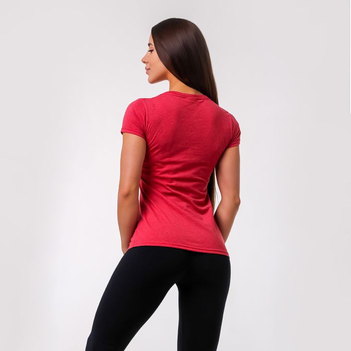 Ženska majica Basic Vintage red - GymBeam