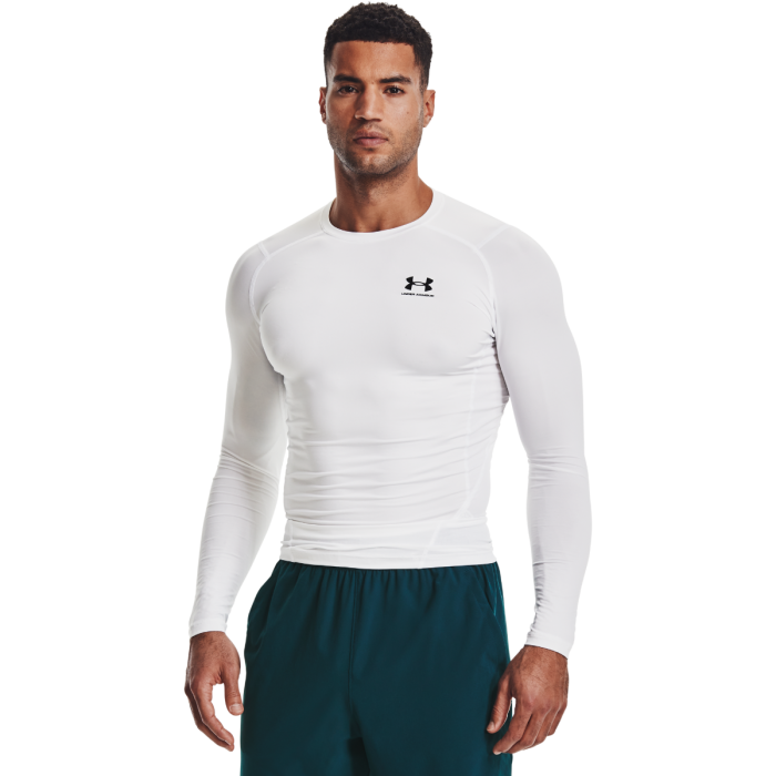 Kompresijska Majica Dugih Rukava HG Armour Comp LS White - Under Armour