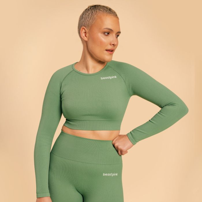 Ženski CropTop Hyper Olivine - BeastPink