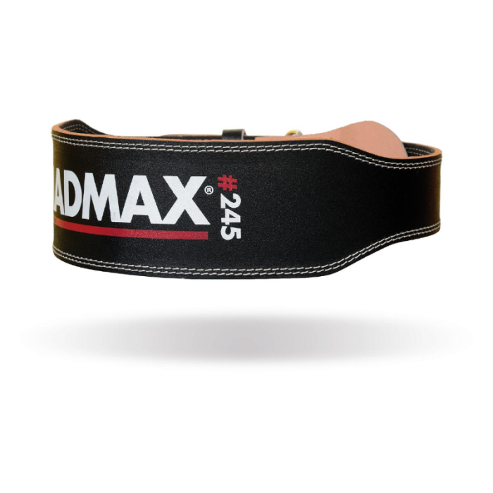 Fitness Remen Full Leather Black - MADMAX