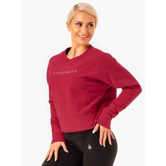 Ženska dukserica Motion Wine Red - Ryderwear