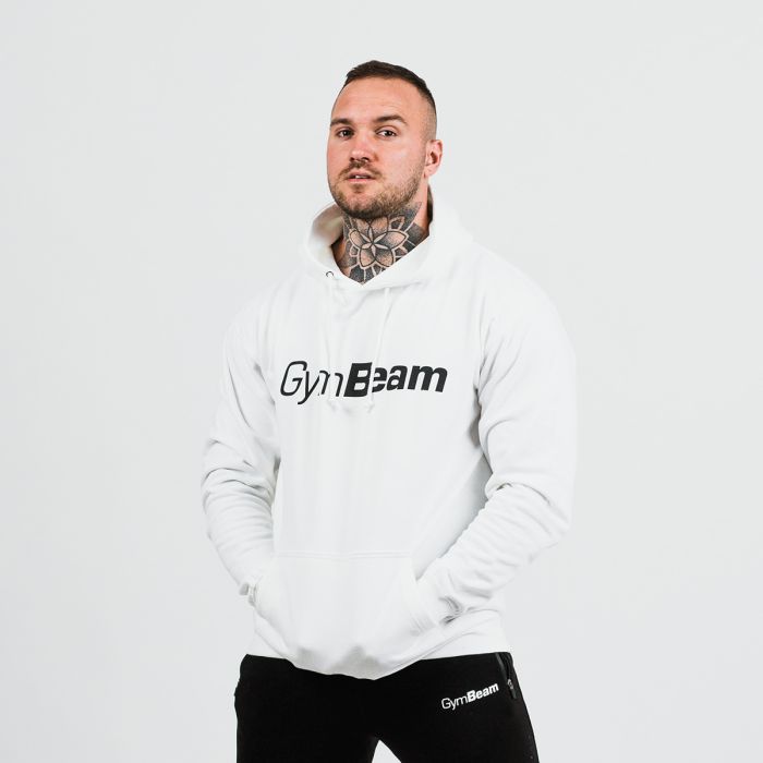 Dukserica PRO Hoodie White - GymBeam