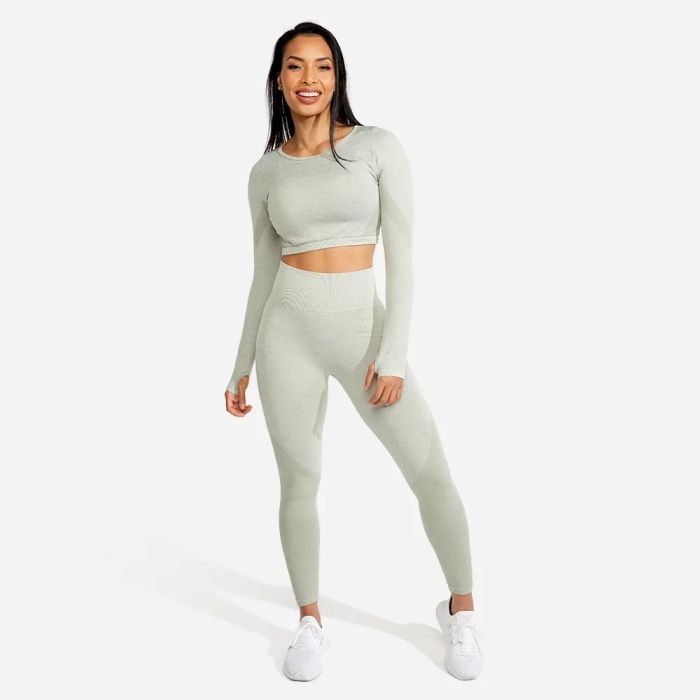 Ženski Crop Top Marl Seamless Ice - SQUATWOLF