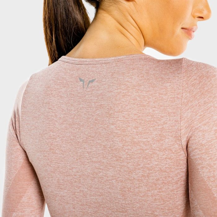 Ženski Crop Top Marl Seamless Rose Gold - SQUATWOLF