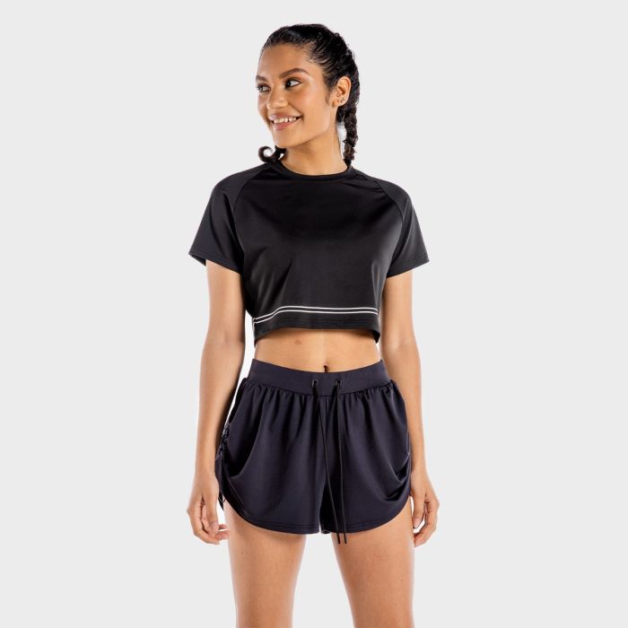 Ženska majica Flux CropTop Onyx - SQUATWOLF