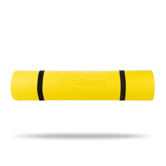 Podloga za vježbanje Dual Yoga Mat Yellow/Grey – GymBeam