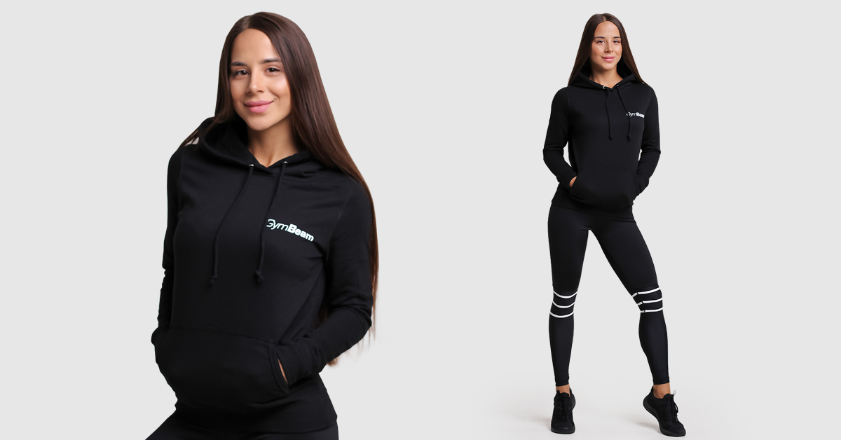 Ženska dukserica PRO Hoodie Black - GymBeam