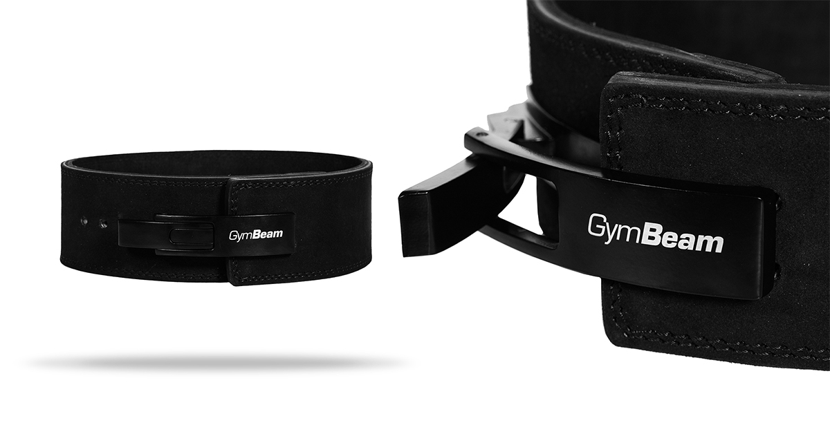 Remen za Podizanje Utega LEVER Black - GymBeam